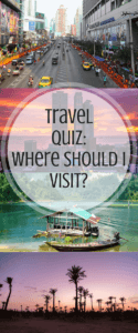 this interactive travel quiz will tell you where you need to travel to!