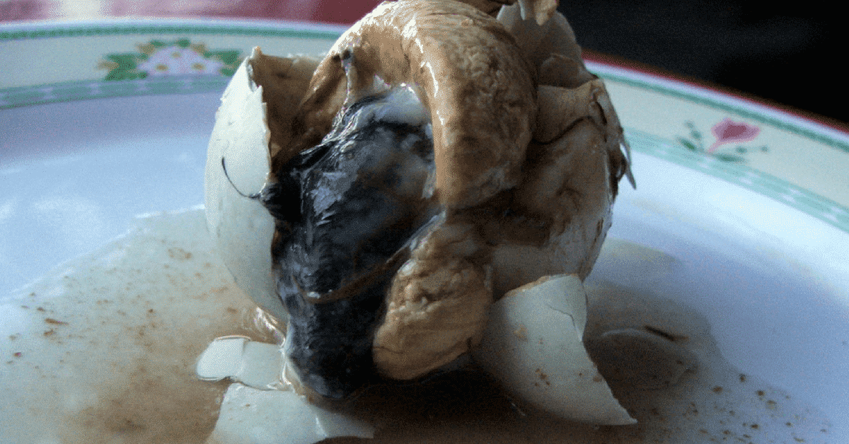 balut on a plate