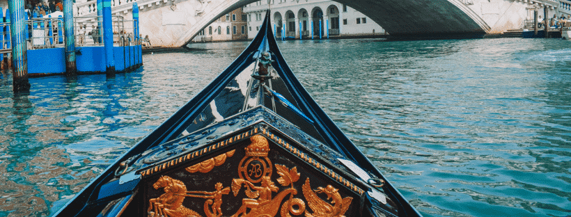 Riding a gondola is a necessary thing to do in Italy!