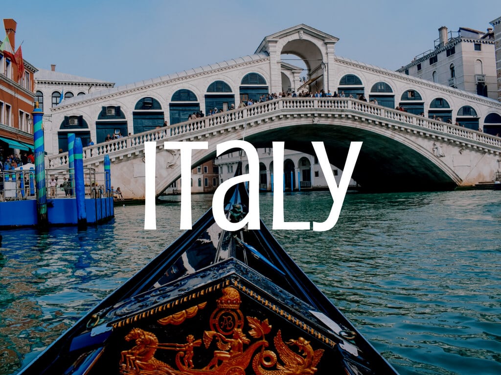 Destination: Italy