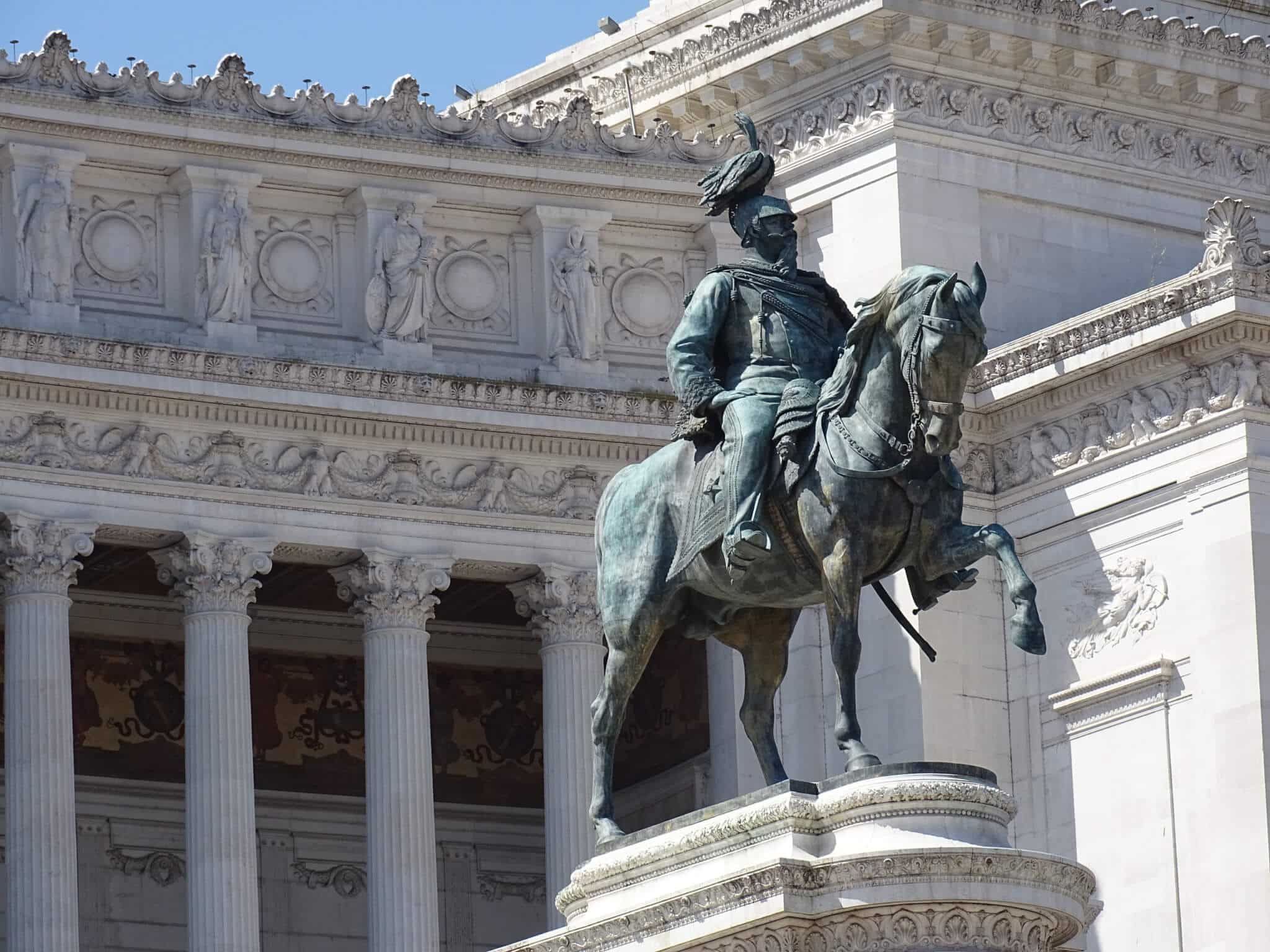 Piazza Venezia in Rome, Italy.