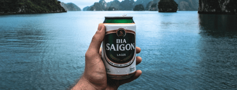 Saigon is a popular beer in Vietnam.