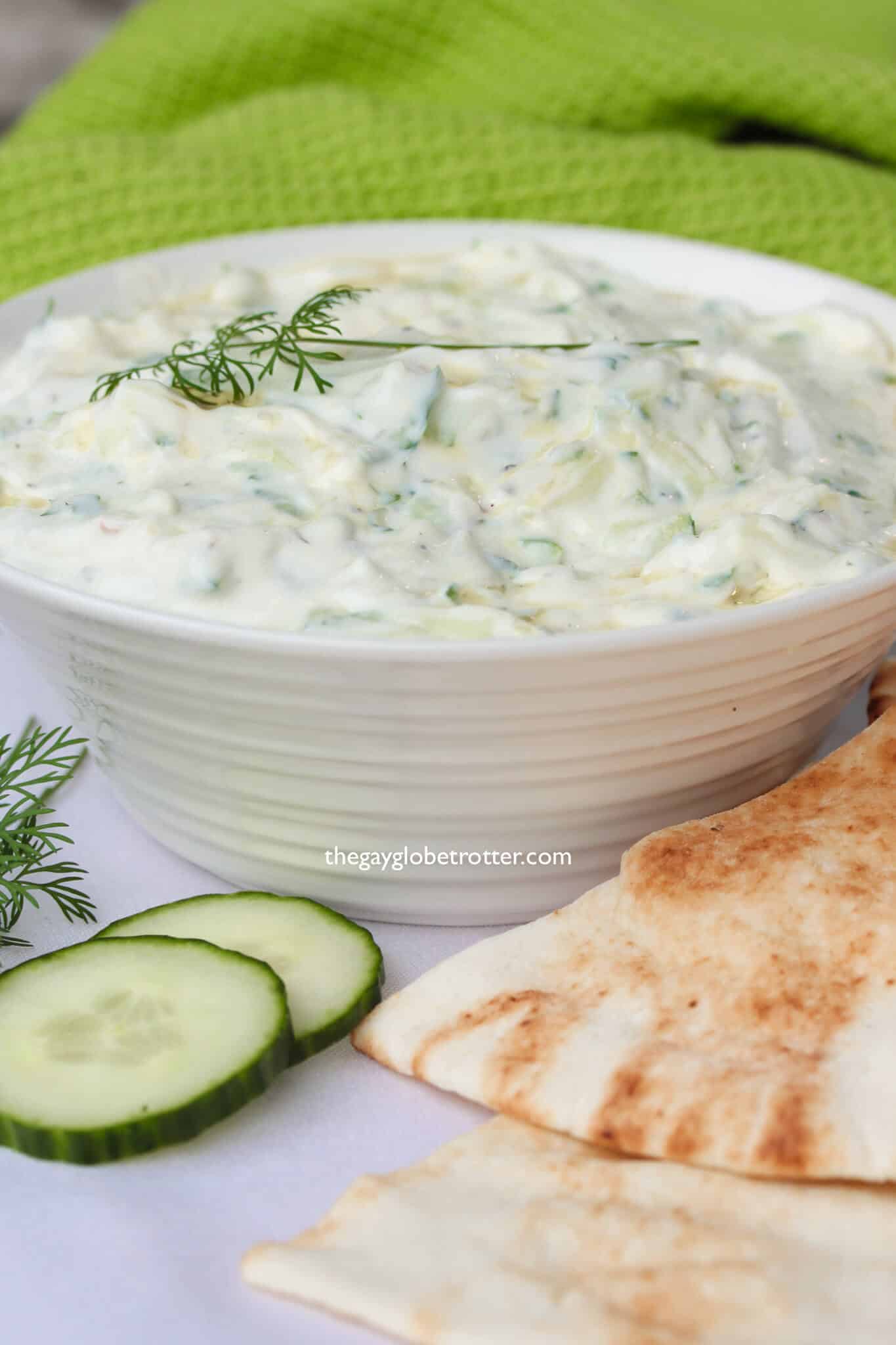 Tzatziki (Low Fat Yogurt & Cucumber Dip)