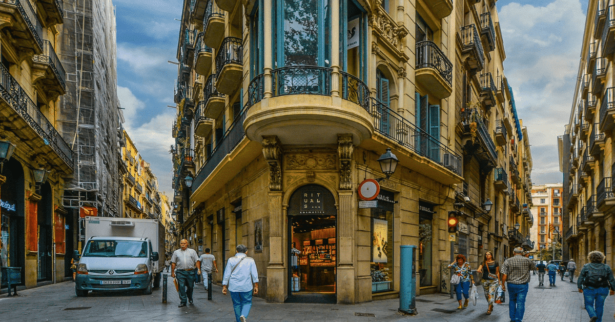 The Gothic Quarter in Barceolona