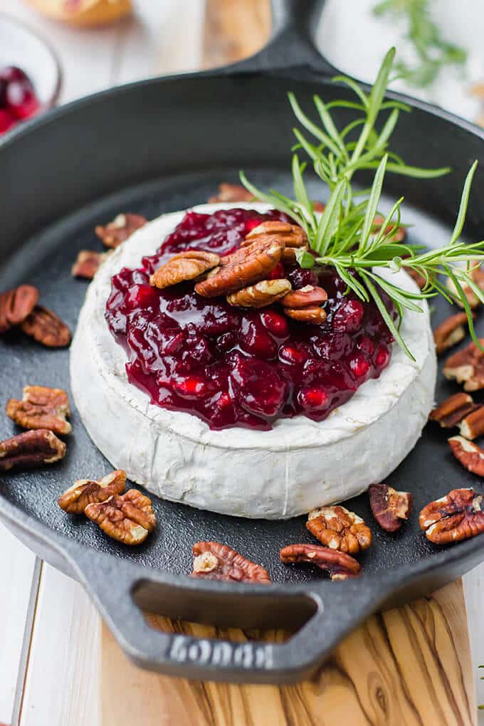 Cranberry Pomegranate Baked Brie