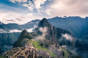 Machu Pichu in Peru.