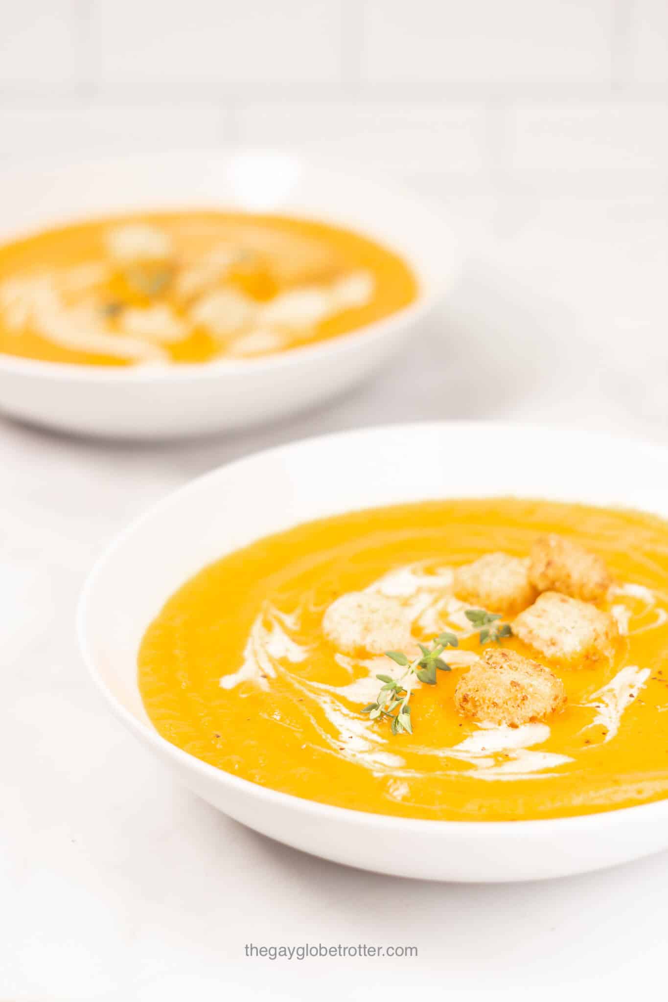 Creamy Carrot Soup {Ready In 30 Minutes!} The Gay Globetrotter