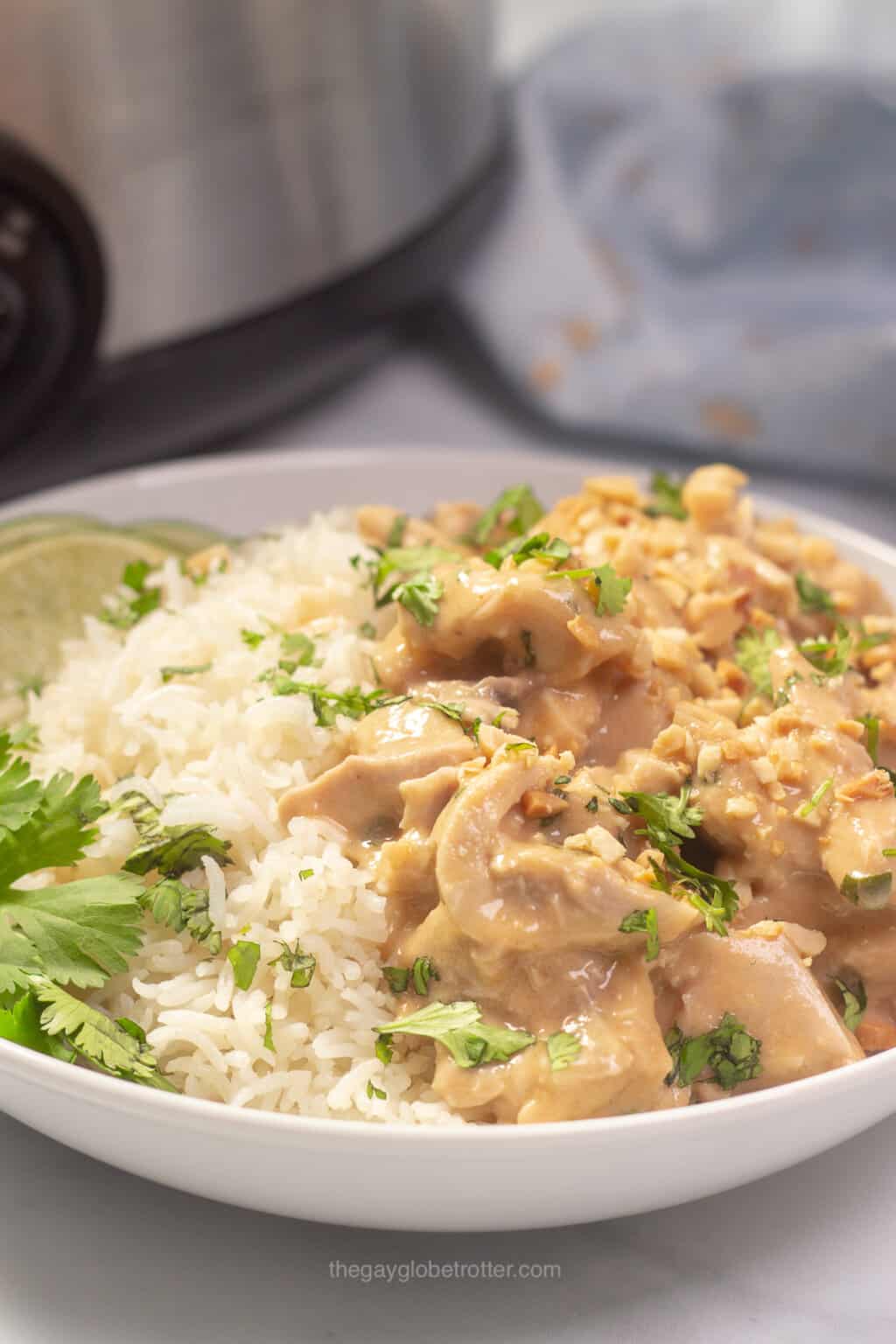 Slow Cooker Thai Peanut Chicken The Gay Globetrotter