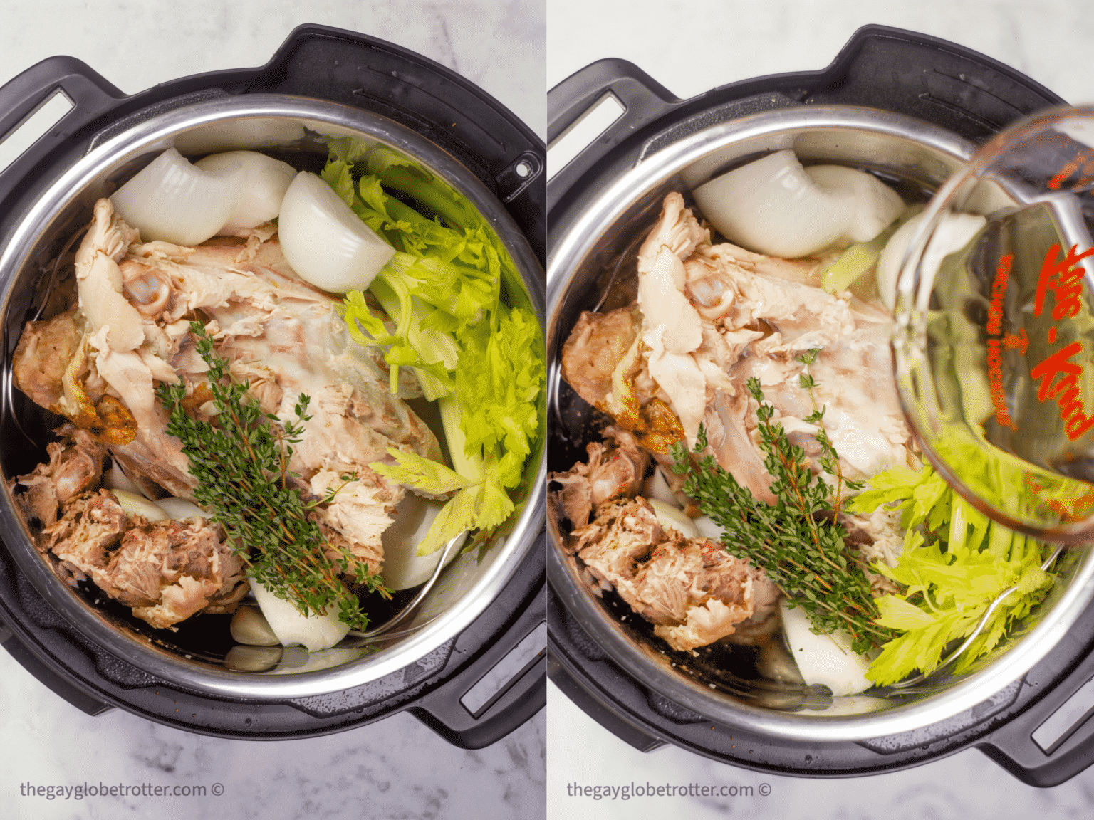 Instant Pot Turkey Stock {1 hour!} The Gay Globetrotter
