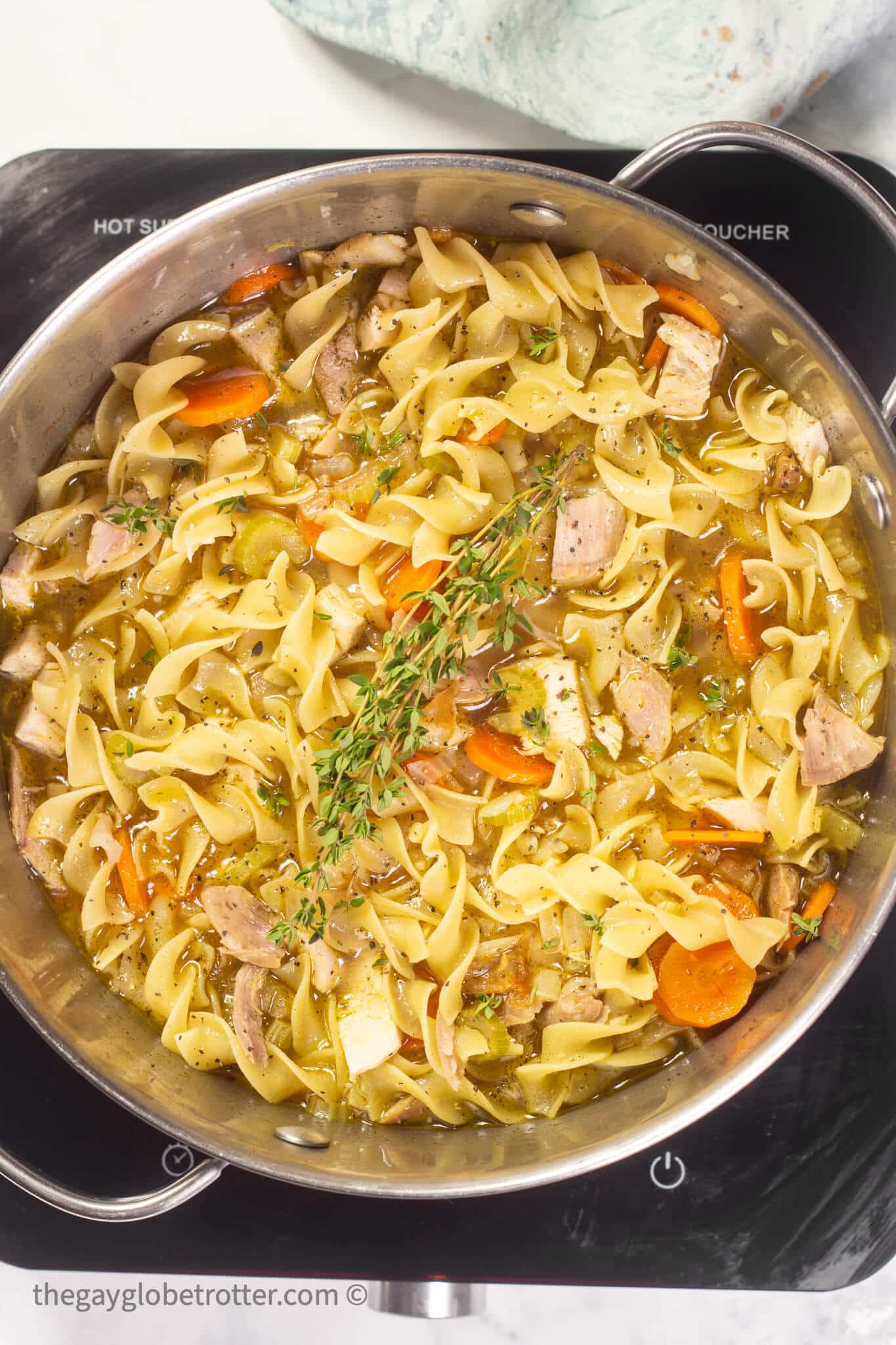 Leftover Turkey Noodle Soup So Easy! - The Gay Globetrotter