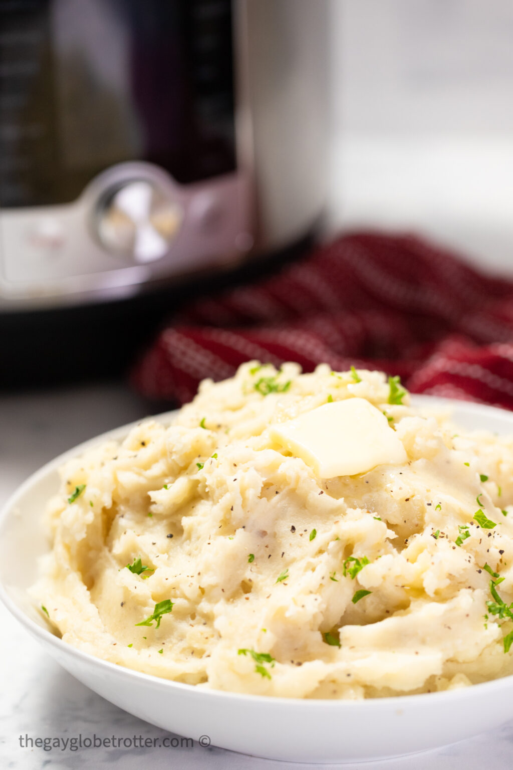 Instant Pot Garlic Mashed Potatoes {So Creamy!} The Gay Globetrotter