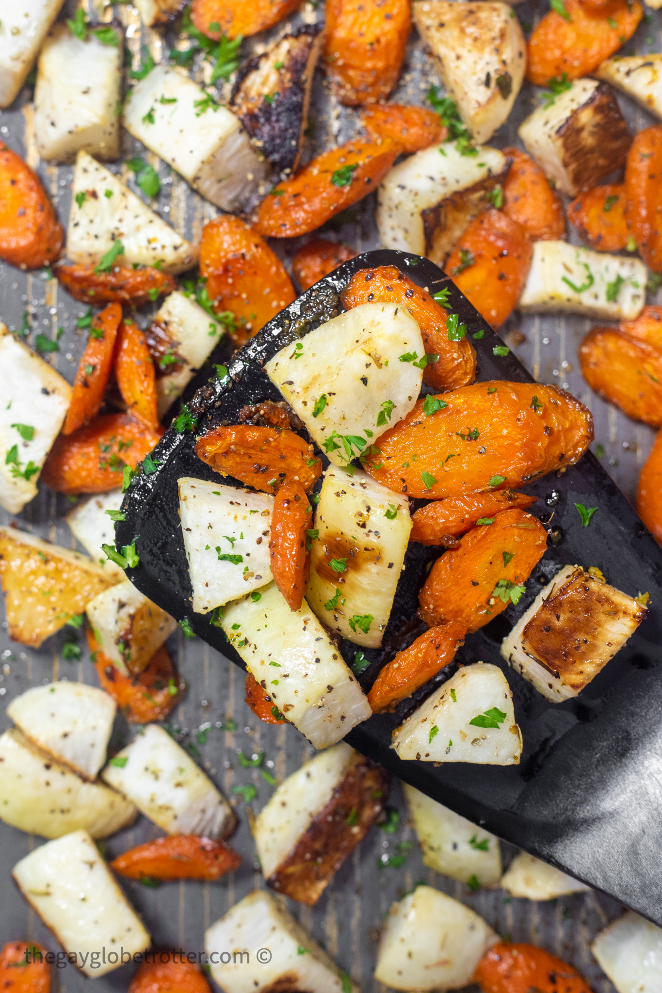 Roasted Turnips and Carrots {The Best Seasoning!} The Gay Globetrotter