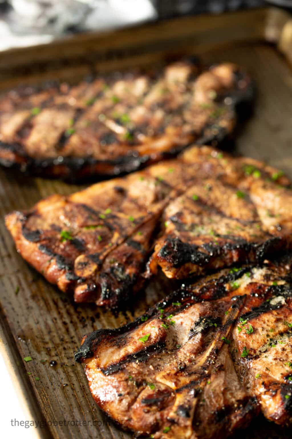 Grilled Pork Shoulder Steaks {The Best Marinade!} The Gay Globetrotter