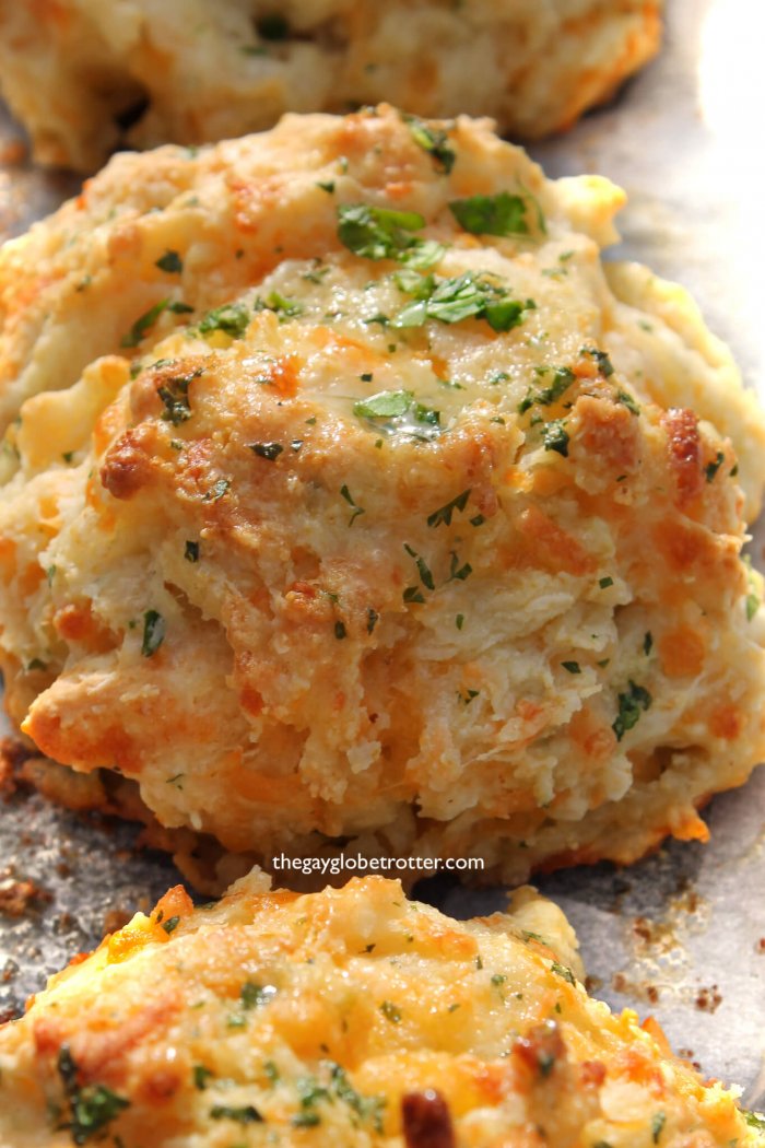 Red Lobster cheddar bay biscuits fresh from the oven.